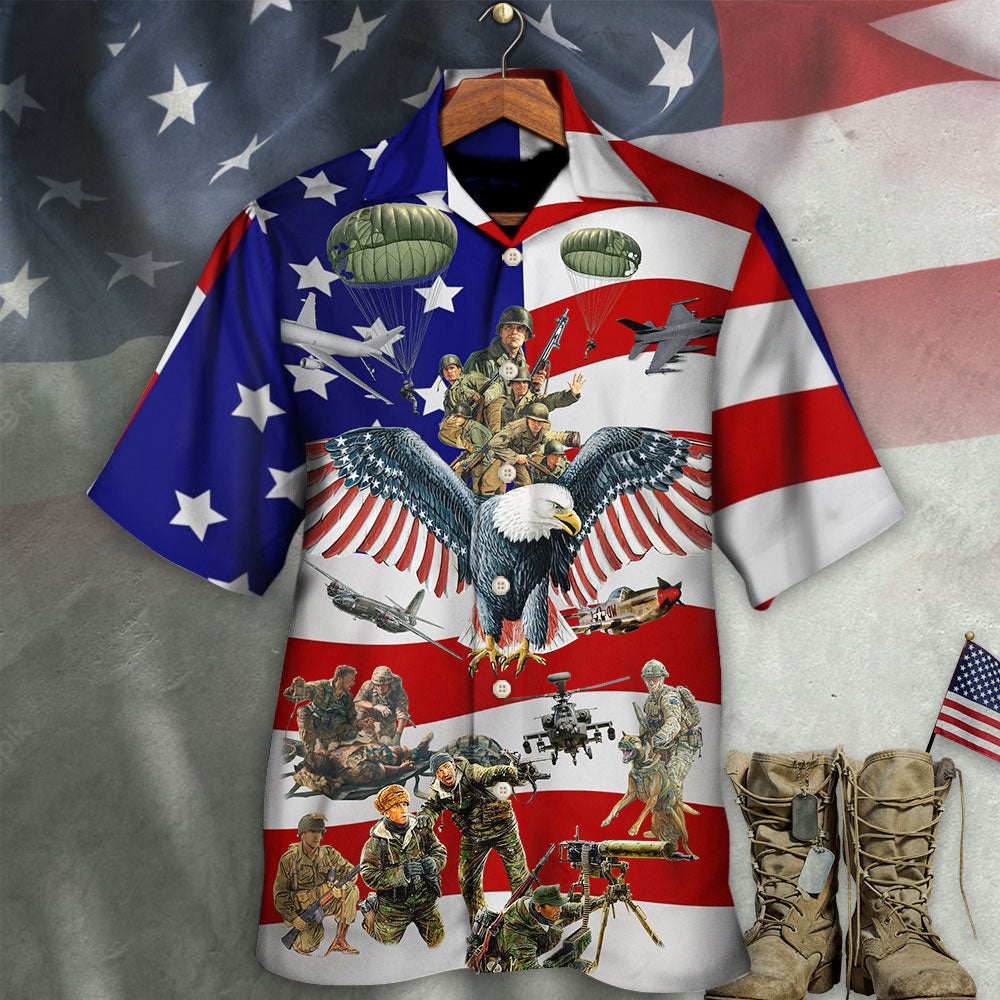 Veteran We Always Remember You With Flag Background - Hawaiian Shirt - Reefox