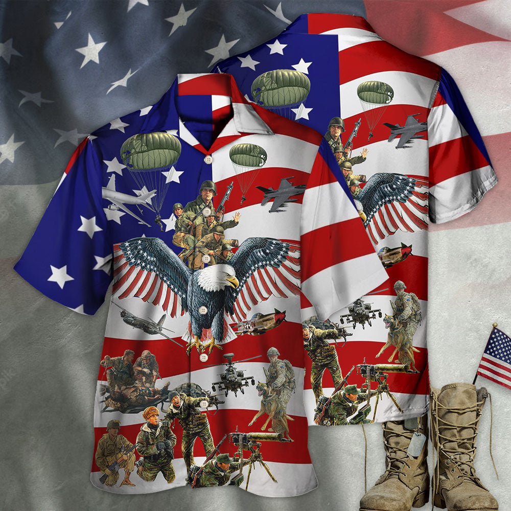 Veteran We Always Remember You With Flag Background - Hawaiian Shirt - Reefox