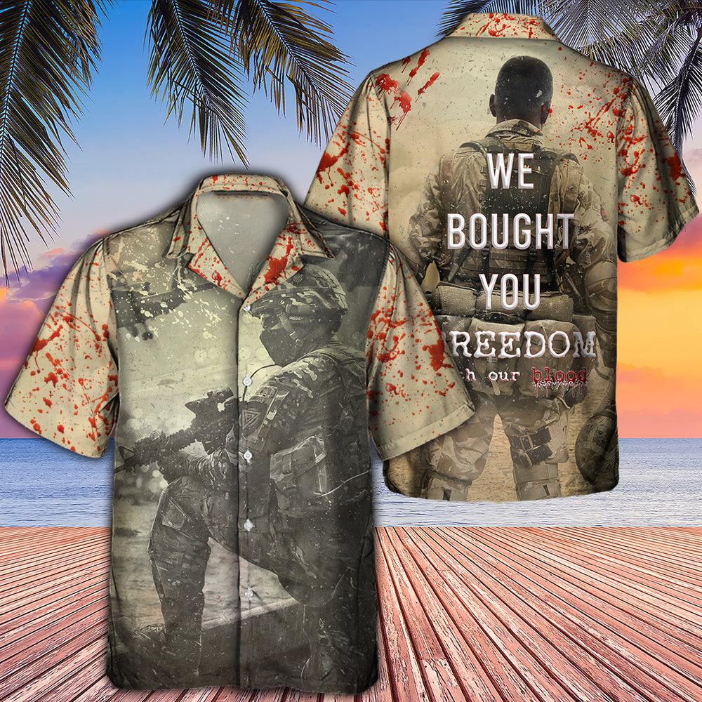 Veteran We Bought Your Freedom With Classic Style - Hawaiian Shirt - Reefox