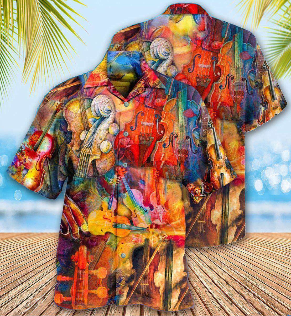 Violin Music Is My Soul Mix Color - Hawaiian Shirt - Reefox