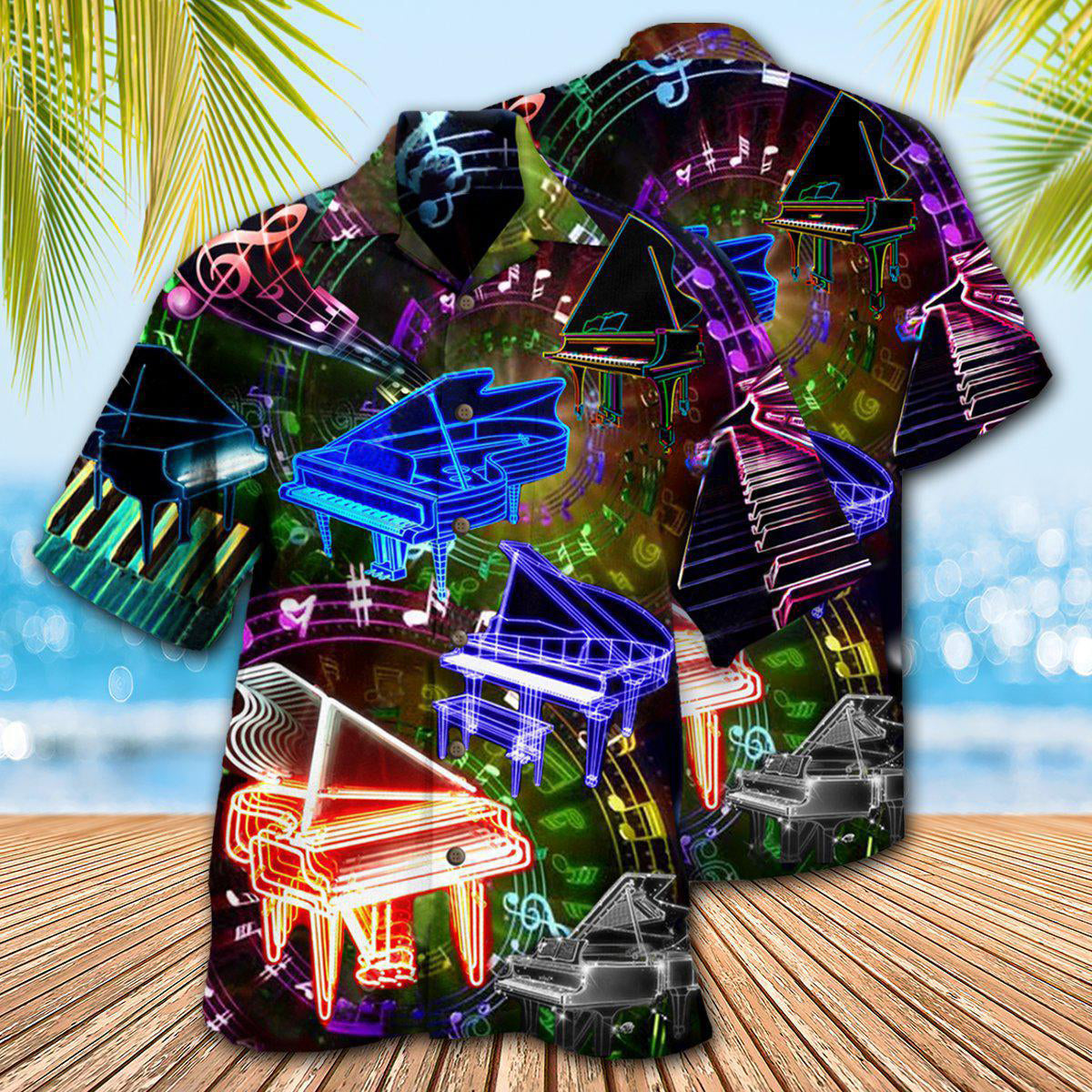 Piano Music Piano Speaks - Hawaiian Shirt - Reefox