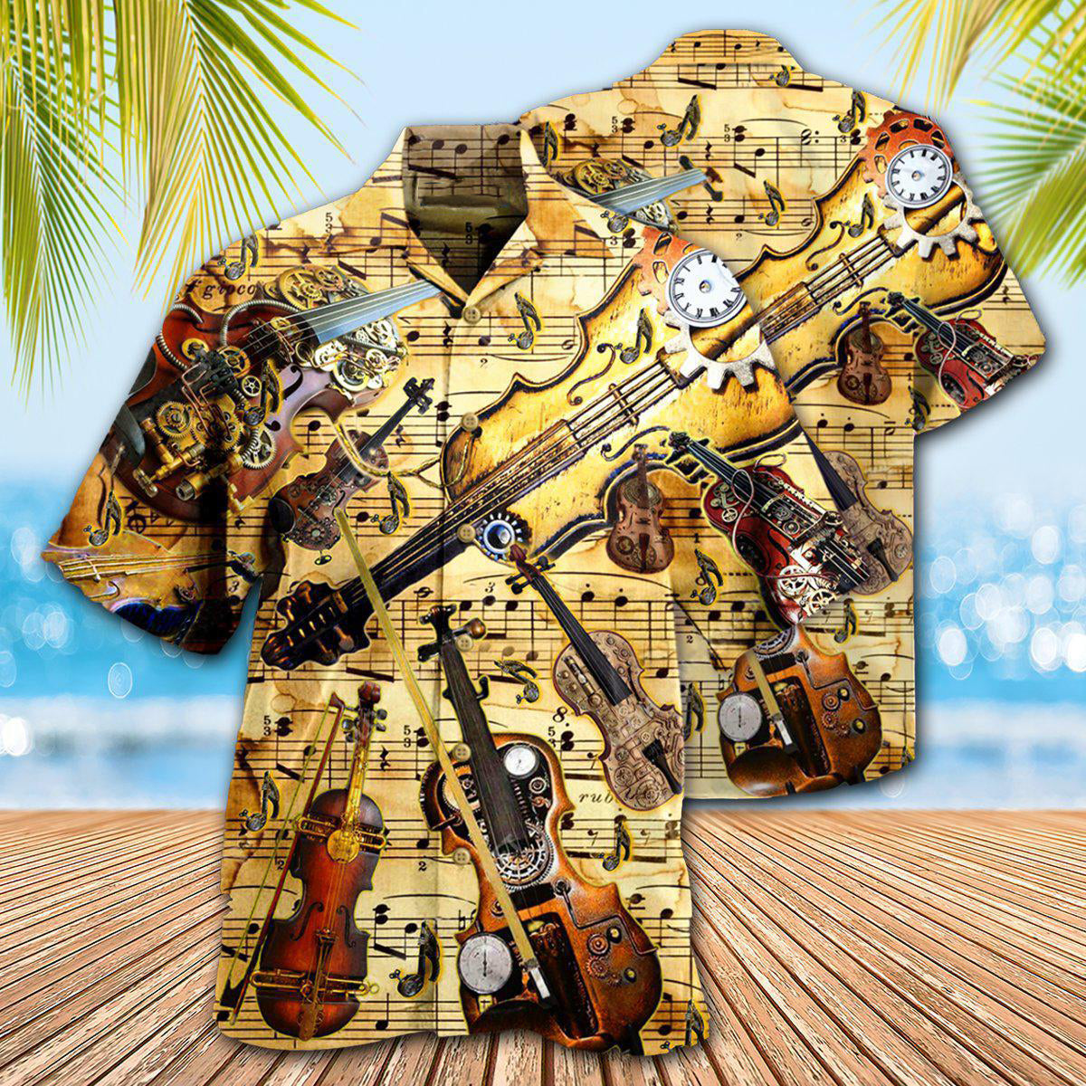 Violin Music Violin Speaks - Hawaiian Shirt - Reefox
