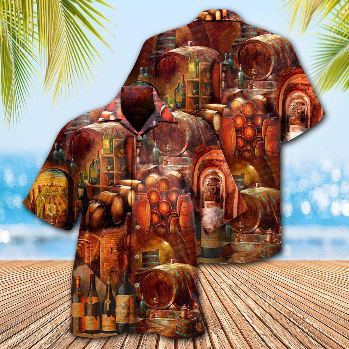 Wine Tasting Daily From The Cellar - Hawaiian Shirt - Reefox