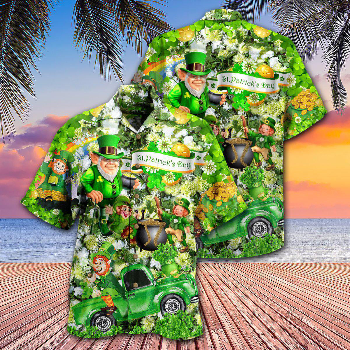 Irish Wish You A Happy Saint Patrick's Day - Hawaiian Shirt - Reefox