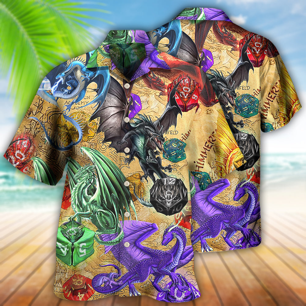 D20 Dragon So Cool Love Life - Hawaiian Shirt - Reefox
