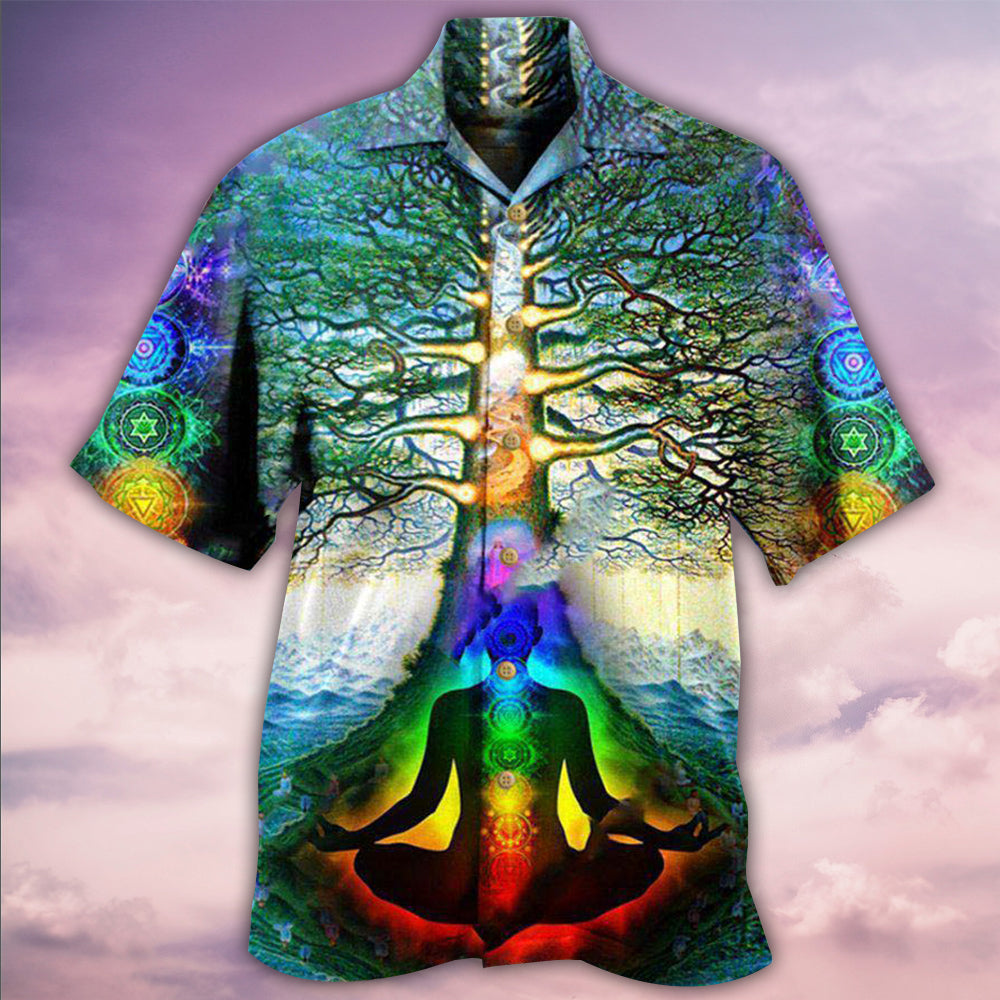 Yoga Peace Comes From Inside Tree Of Life - Hawaiian Shirt - Reefox