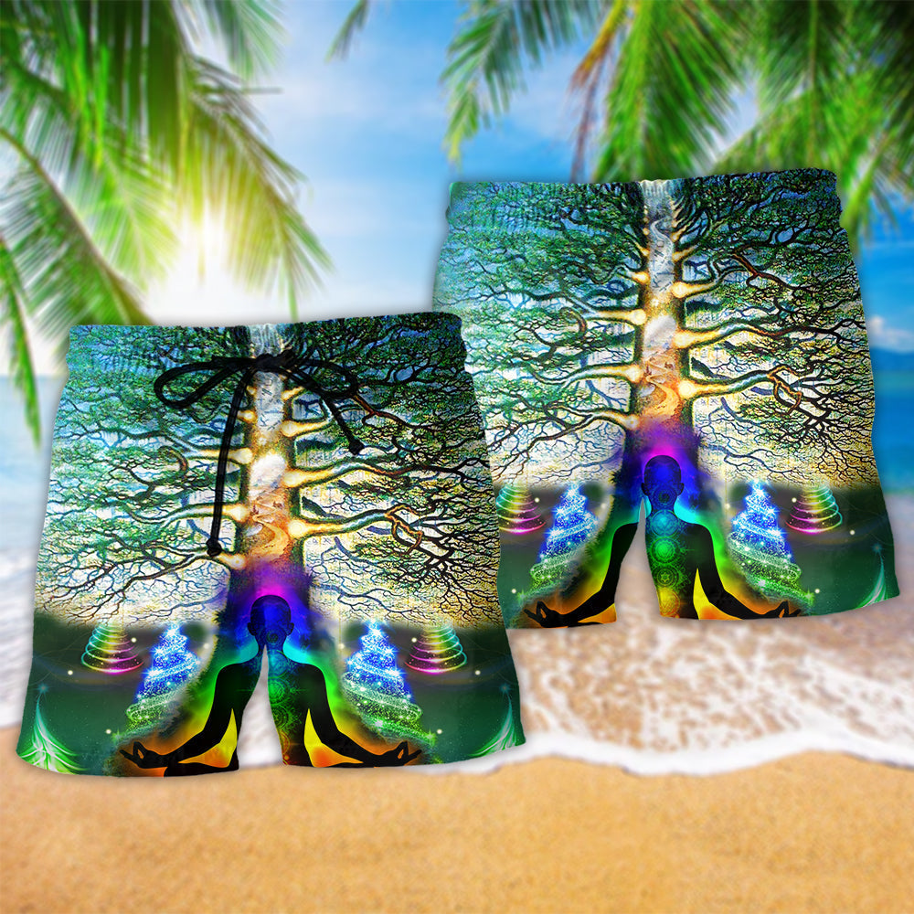 Yoga Tree Of Life Cool - Beach Short Reefox - Owls Matrix LTD