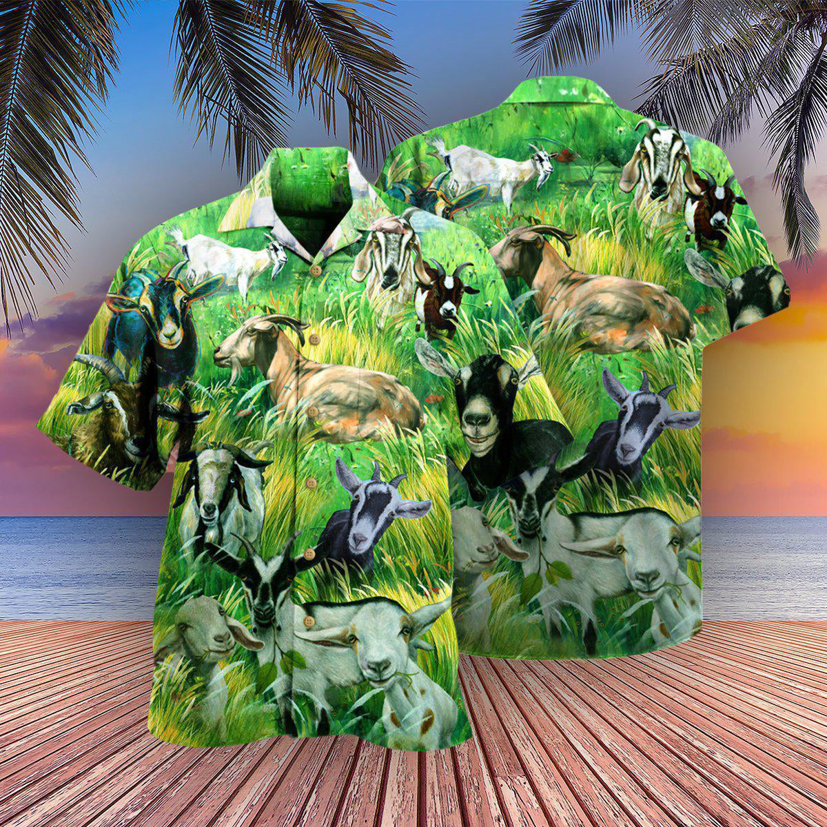 Goat Your Way I Goat Mine - Hawaiian Shirt - Reefox