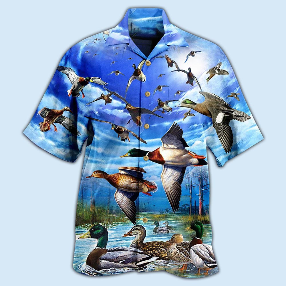 Duck Keep Your Freedom Wild Duck - Hawaiian Shirt - Reefox