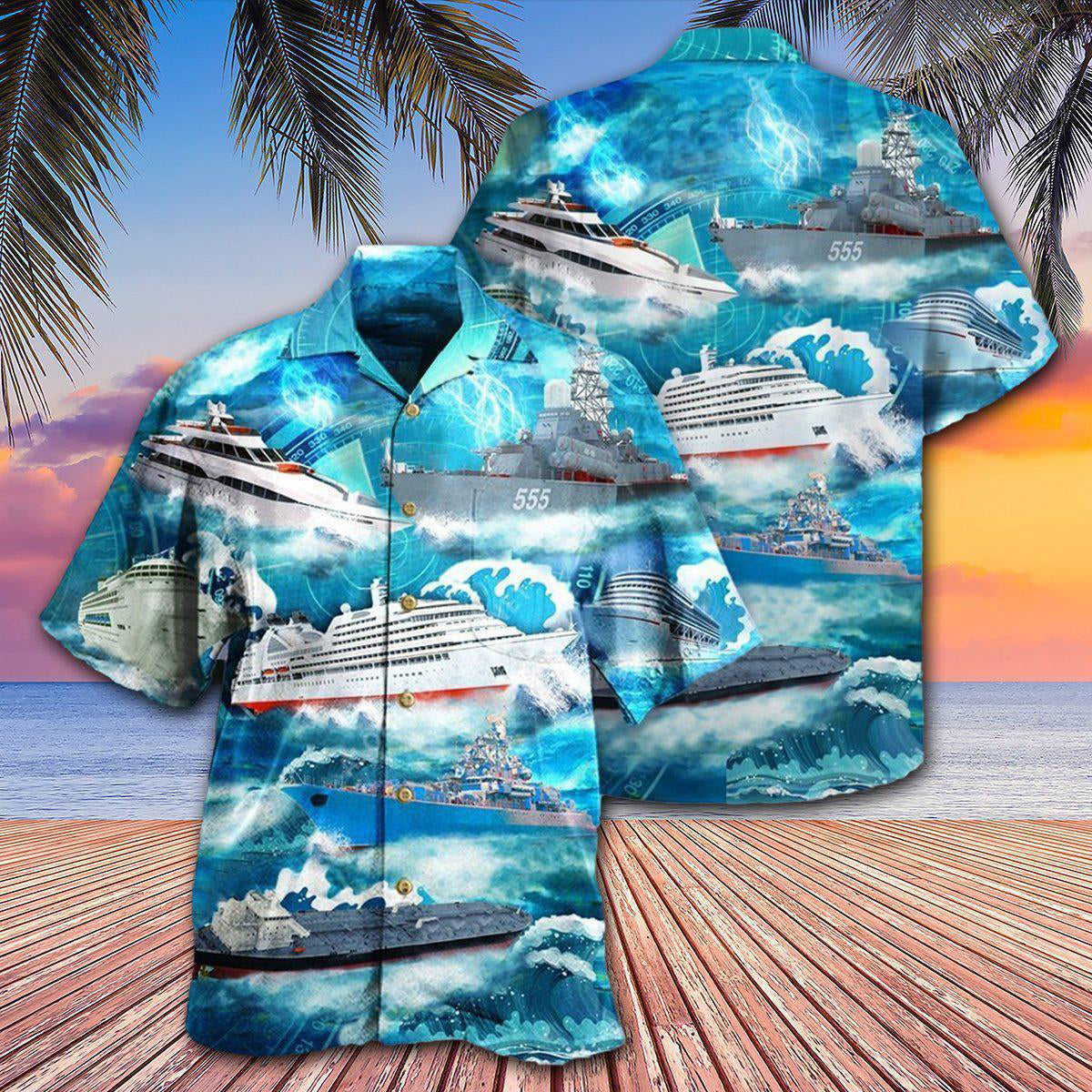 Ship Over Sea - Hawaiian Shirt - Reefox