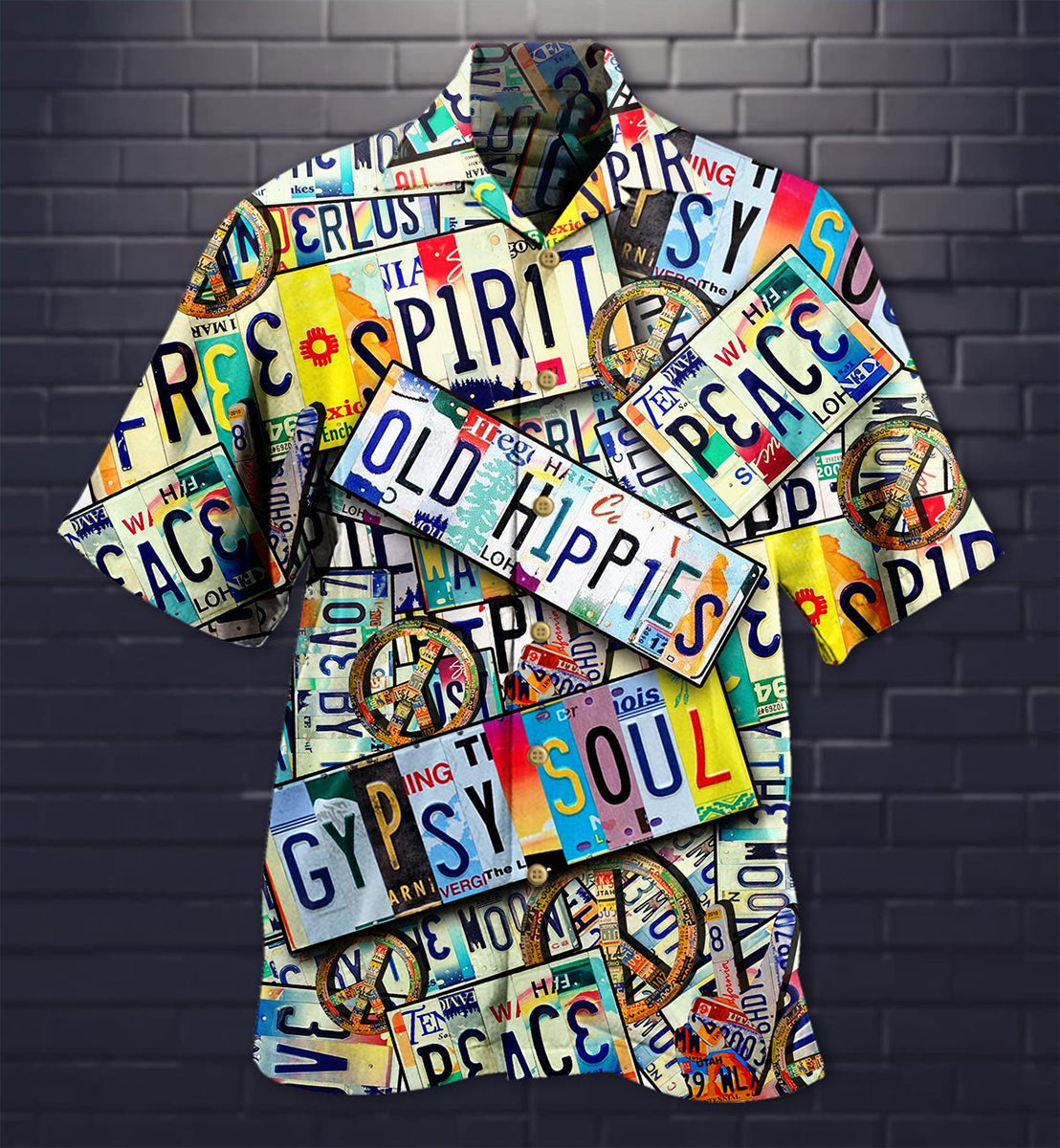 Hippie Spirit Peace Old Style - Hawaiian Shirt - Reefox