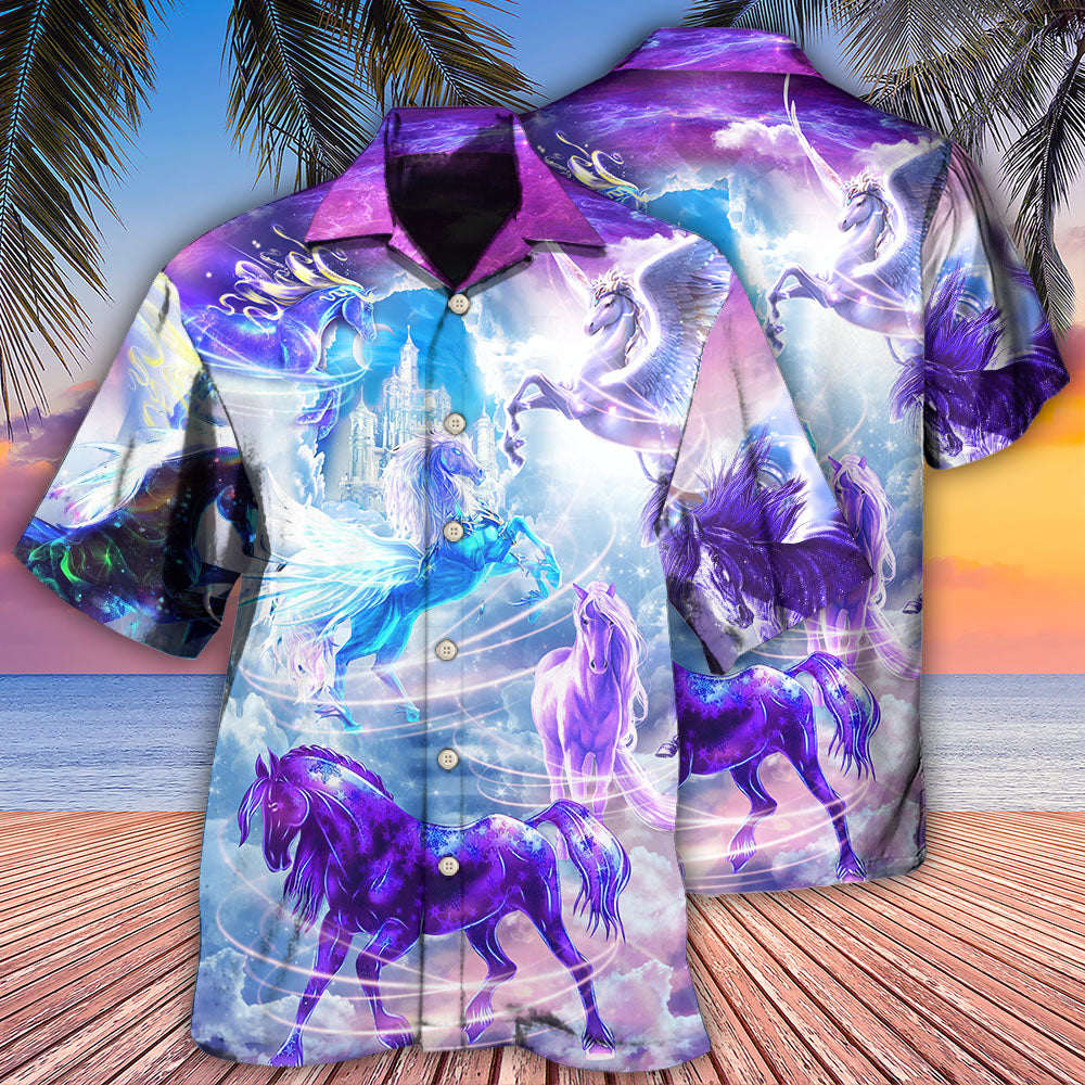 Horse Fly To The Galaxy - Hawaiian Shirt - Reefox