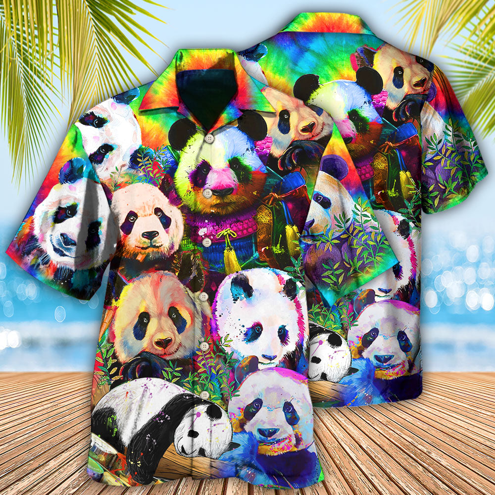Panda Colorful Giant - Hawaiian Shirt - Reefox