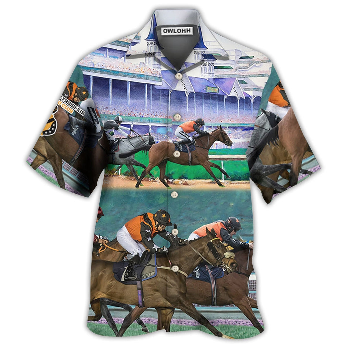 Hawaiian Shirt / Adults / S Horse Racing So Cool - Hawaiian Shirt - Reefox