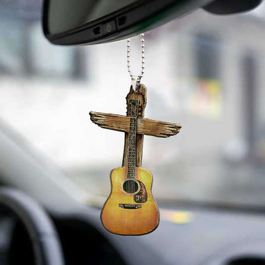 Wooden Cross Guitar 20 Oz Tumbler For Travel Gifts