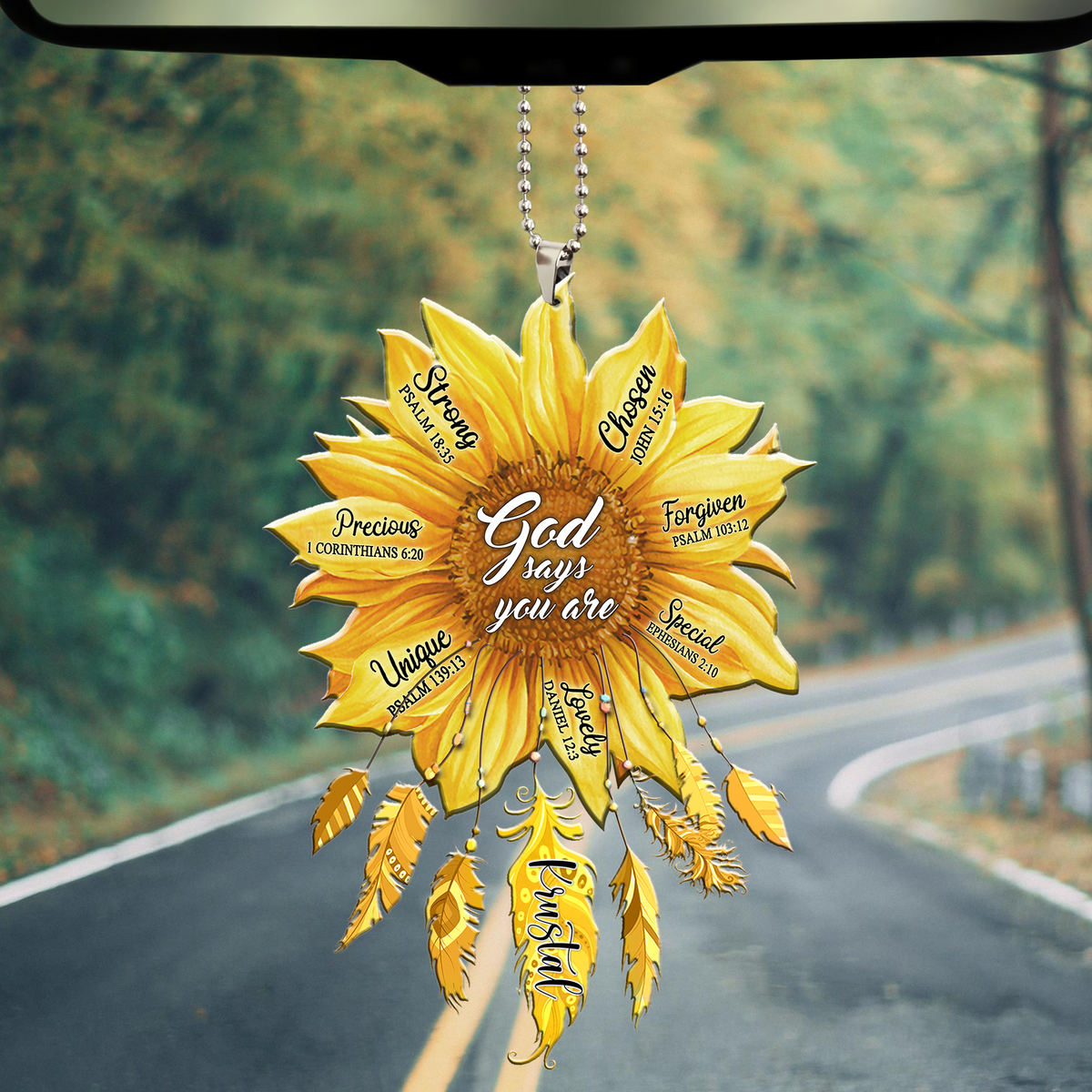 Sunflower Feather God Says You Are Personalized 20 Oz Tumbler