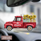Red Truck Sunflower Jars Serve The Lord Personalized 20 Oz Tumbler