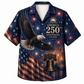 America 250th Eagle Fireworks Hawaiian Shirt