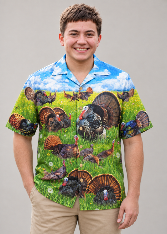 Turkey Animals Life Is Better With A Turkey - Hawaiian Shirt