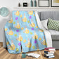 Easter Bunny Egg Pattern Flannel Blanket For Living Room And Bedroom Styling