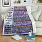 Family Mothers Day Mother Flannel Blanket For Relaxing At Home And Travel