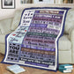 Family Mothers Day Mother Flannel Blanket For Bed Sofa And Reading Nook Decor