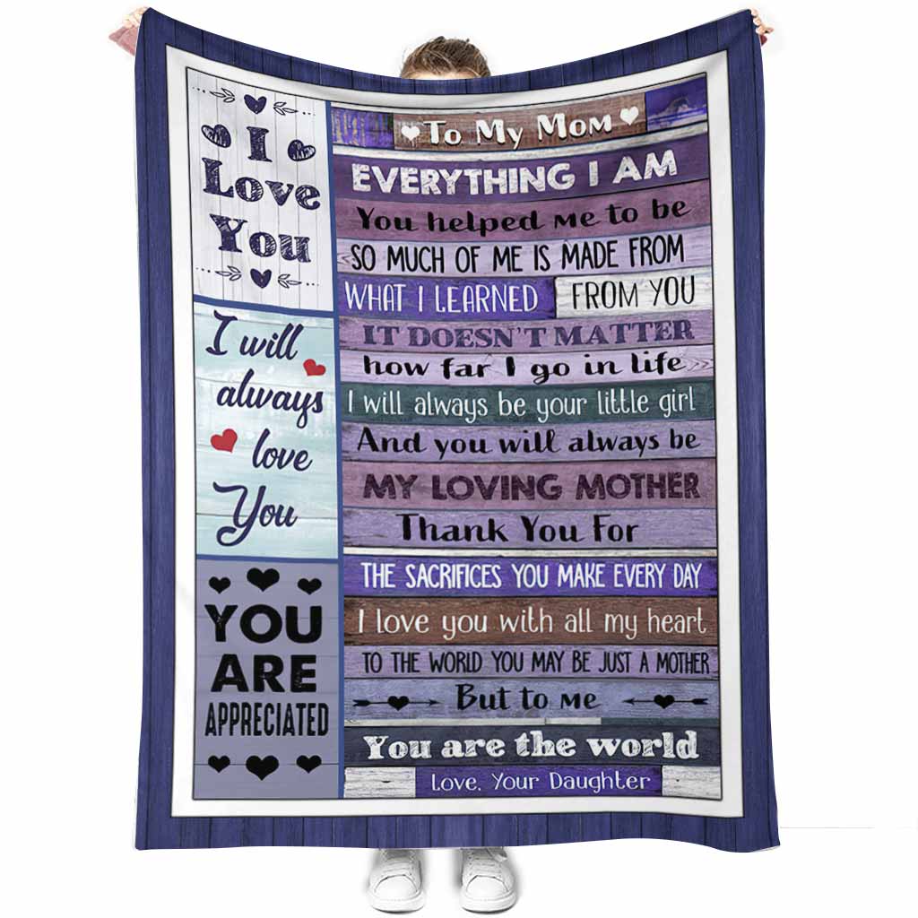 Family Mothers Day Mother Flannel Blanket For Cozy Bedroom And Sofa Decor