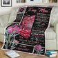 Artistic To Me You Are The World Mother Flannel Blanket For Bed Sofa And Reading Nook Decor