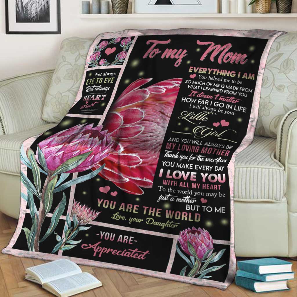 Artistic To Me You Are The World Mother Flannel Blanket For Bed Sofa And Reading Nook Decor