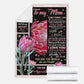 Artistic To Me You Are The World Mother Flannel Blanket For Cozy Home Lounging And Gifting