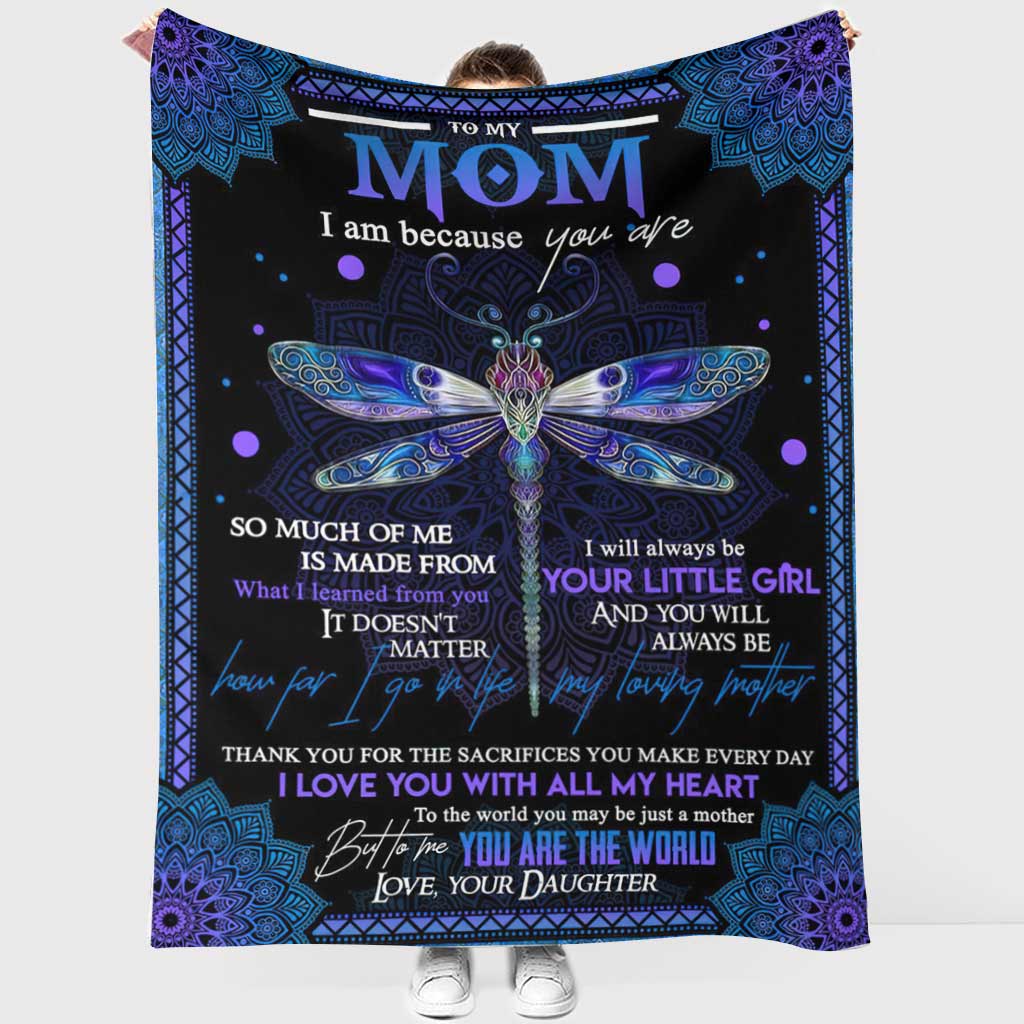 Butterfly Love Mom I Am Flannel Blanket For Living Room And Bedroom Styling