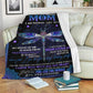 Butterfly Love Mom I Am Flannel Blanket For Relaxing At Home And Travel