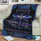 Butterfly Love Mom I Am Flannel Blanket For Bed Sofa And Reading Nook Decor
