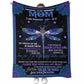 Butterfly Love Mom I Am Flannel Blanket For Cozy Bedroom And Sofa Decor