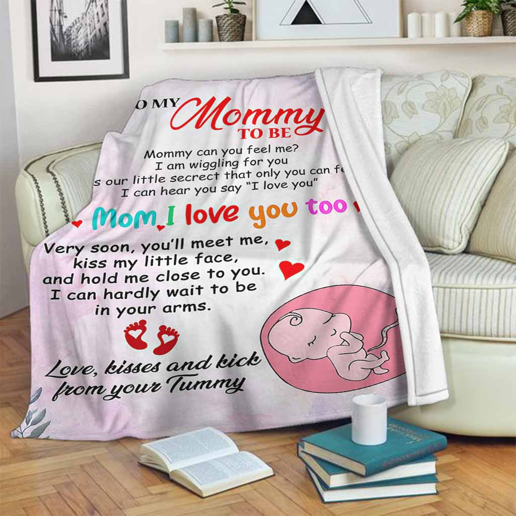 Family To My Mommy I Love You Flannel Blanket For Relaxing At Home And Travel