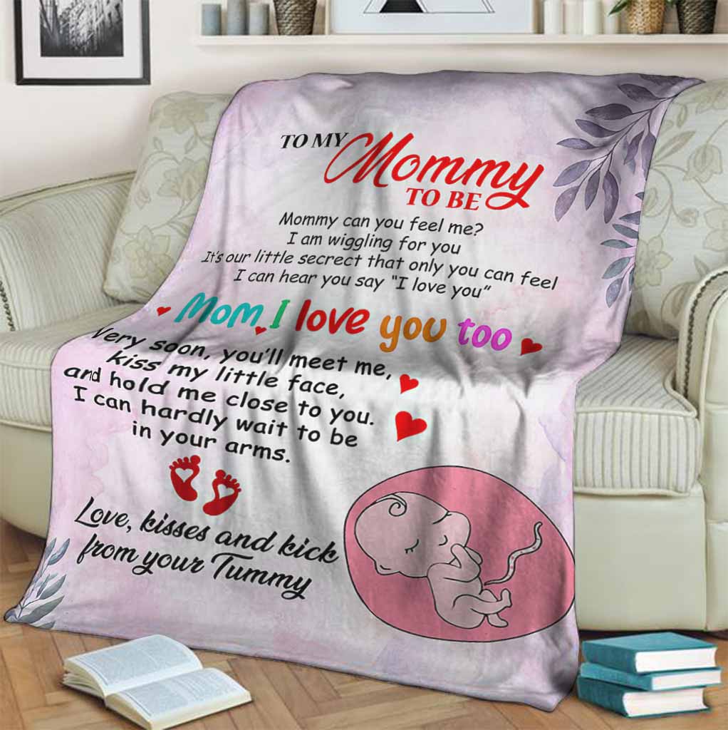 Family To My Mommy I Love You Flannel Blanket For Bed Sofa And Reading Nook Decor