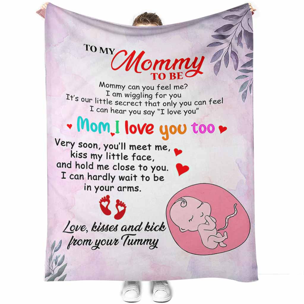 Family To My Mommy I Love You Flannel Blanket For Cozy Bedroom And Sofa Decor