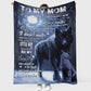Wolf Gift For Mom Wolf Lover Flannel Blanket For Living Room And Bedroom Styling