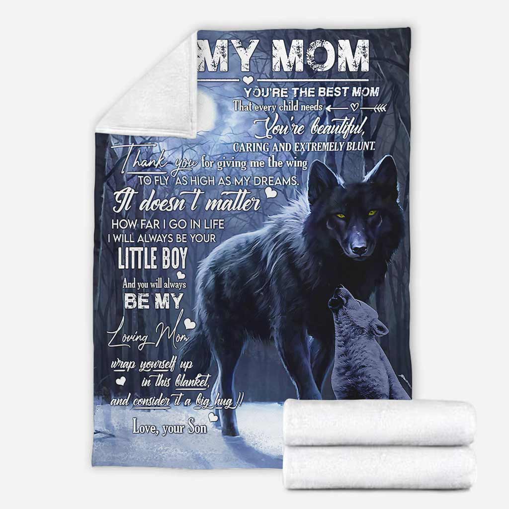 Wolf Gift For Mom Wolf Lover Flannel Blanket For Cozy Home Lounging And Gifting