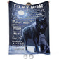 Wolf Gift For Mom Wolf Lover Flannel Blanket For Cozy Bedroom And Sofa Decor