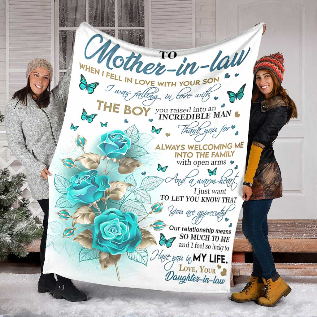 Rose Gift For Mother In Law Mother Flannel Blanket For Soft Bed Couch And Home Comfort