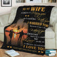 Family To My Wife Couple I Married You Flannel Blanket For Bed Sofa And Reading Nook Decor