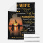 Family To My Wife Couple I Married You Flannel Blanket For Cozy Home Lounging And Gifting