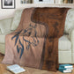 Horse Love His Life Flannel Blanket For Bed Sofa And Reading Nook Decor