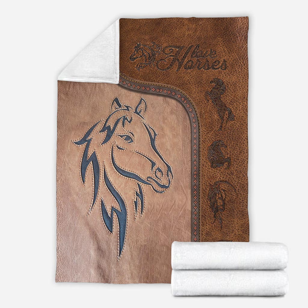 Horse Love His Life Flannel Blanket For Cozy Home Lounging And Gifting
