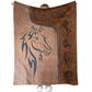 Horse Love His Life Flannel Blanket For Cozy Bedroom And Sofa Decor