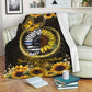 Sunflower Warm Sunshine Love Flannel Blanket For Relaxing At Home And Travel