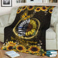 Sunflower Warm Sunshine Love Flannel Blanket For Bed Sofa And Reading Nook Decor
