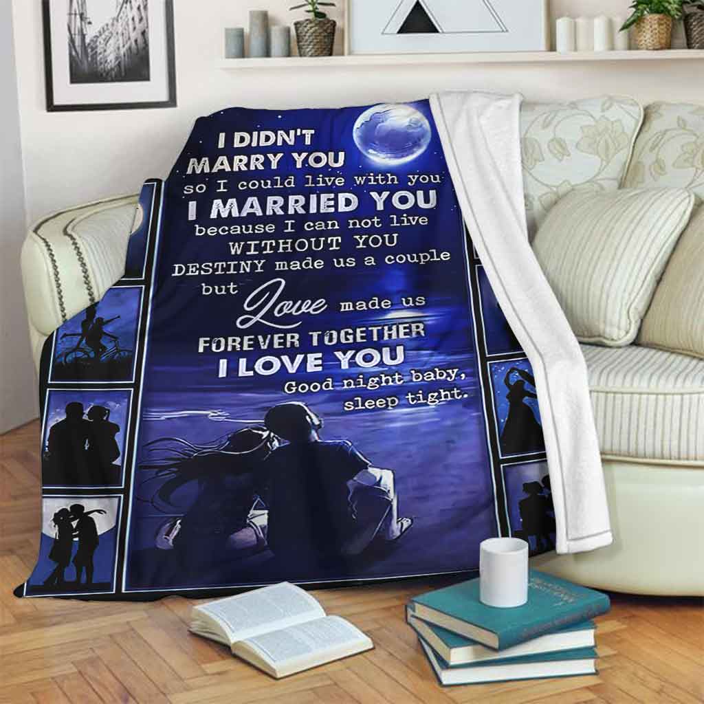 Family Love Forever Together Couple Flannel Blanket For Relaxing At Home And Travel