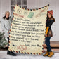 Dear Mom Daughter Love Letter Flannel Blanket For Soft Bed Couch And Home Comfort